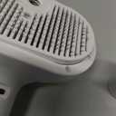 3-in-1 Self-Cleaning Steamy Pet Brush for Dogs & Cats, Fresh Fur Shower Brush That Removes Loose Hair, Reduces Shedding, Grooming Tool for Long & Short Hair, Wet or Dry Use (White)