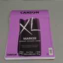 Canson XL Series Marker Paper, Foldover Pad, 9x12 inches, 100 Sheets (18lb/70g) - Artist Paper for Adults and Students