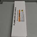 Homemory Rechargeable Flameless Taper Candles, Real Waxy LED Candlesticks Flickering, Battery Operated Candles with Remote Timer, 9.6 Inches for Home Wedding Christmas Decor, 6 Pcs, Ivory