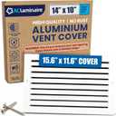 14x10 Inch (Duct Hole) Air Return Vent Cover Decorative  Premium Aluminum AC Vent Cover for Ceiling & Wall, Rustproof Grille, Ideal for Home HVAC Grille, Durable & Easy to Install by ACLAMINAIRE