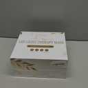 Yahi Red Light Therapy for Face and Neck, Rechargeable and Ergonomic Design for Home & Travel, Cordless Face Mask Light Therapy, White