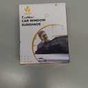 EcoNour Window Shades for Side Windows (Pack of 2) | Sun Shade for Car Heat and UV Protection | Adjustable Elastic Fabric Baby Car Shade | Rear Side Window Sun Shade Accessories (Large 40"x25")