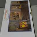 Homemory 6" 8" 10" x 4" Waterproof Outdoor Flameless Candles, Battery Operated Flickering LED Pillar Candles with Remote and Timers for Indoor, Plastic, Ivory White