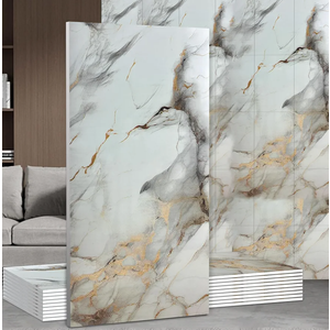 Wall Panels Peel and Stick，Faux Stone Marble Tile，20 Pieces 23.6" L x 11.8" W（278.48 sq in. Coverage） Heat-Resistant Backsplash Tile，Ideal for Kitchen Bathrooms Living Rooms Bedrooms. (20, DU105)