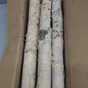 6 Pack Birch Logs Decorative Natural Birch Log for Decoration,Crafts,DIY,White Birch Logs for Fireplace Decor Firewood(Logs:1.4"-2.6" Dia. x 16.5" Length)