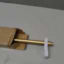 TONIAL 3/4 Inch Bay Window Curtain Rods, 36 to 72 Inch Center Rod for window 24 to 68 Inch, 20 to 36 Inch Side Rod for window 16 to 32 Inch, Decoratice Drapery Rods with Small Cap Finial, Antique Gold