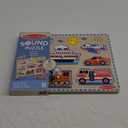 Melissa & Doug Vehicles Sound Puzzle  8-Piece Wooden Peg Puzzle with Light-Activated Sounds, Music Learning Toy for Toddlers and Preschoolers Ages 2+