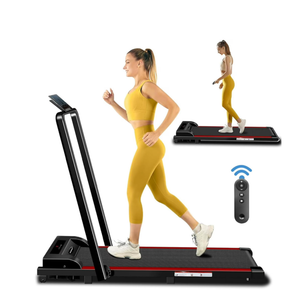 MUDFAC Foldable Treadmills for Home, 3.0HP Walking pad Treadmill with Handle Bar, Portable Electric Treadmill with Handles, 12 Preset Programs, LED Display and 300 lbs Capacity