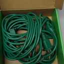 25FT Long Green Extension Cord 3 Outlets for Christmas Inflatables Blow Ups Yard Outdoor Outside Decorations Extension Cords with Multiple Outlets Plugs Cover Splitter Waterproof for Christmas Lights