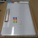 Double-Sided Magnetic Whiteboard, 30" x 20" Dry Erase Board, Aluminum Frame White Board for Wall, Hanging Mounting White Board Dry Erase Marker Board with 4 Markers, 1 Pen Tray