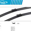 OEM Windshield Wiper Blades Replacement for Volvo XC60 2009 2010 2011 XC70 V70 2008-2016 C30 2007-2012, All Weather Original Factory Quality Front & Rear Wipers Set 26"+20"+15" (Pack of 3)