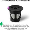 Reusable K Cups for Keurig, 4-Pack Refillable Coffee Pods with 5 Holes, Compatible with Keurig K Supreme, K Slim, K-Duo Gen2, K-Brew Chill (MultiStream Technology)