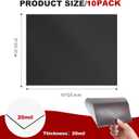 Adhesive Magnetic Sheets, Magnetic Sheets with Adhesive Backing, 8" x 10", 10 Pack Flexible Magnet Sheets with Adhesive - Sticky Magnets with Adhesive Backing for Photo and Picture Magnets