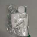 2 in 1 Hamster Water Bottle - Automatic Food Bowl, No Drip Small Animal Water Bottle Dispenser, for Syrian Dwarf Hamsters, Gerbils, Mouse, Hedgehog, Hamster Cage Accessories (White, Large)