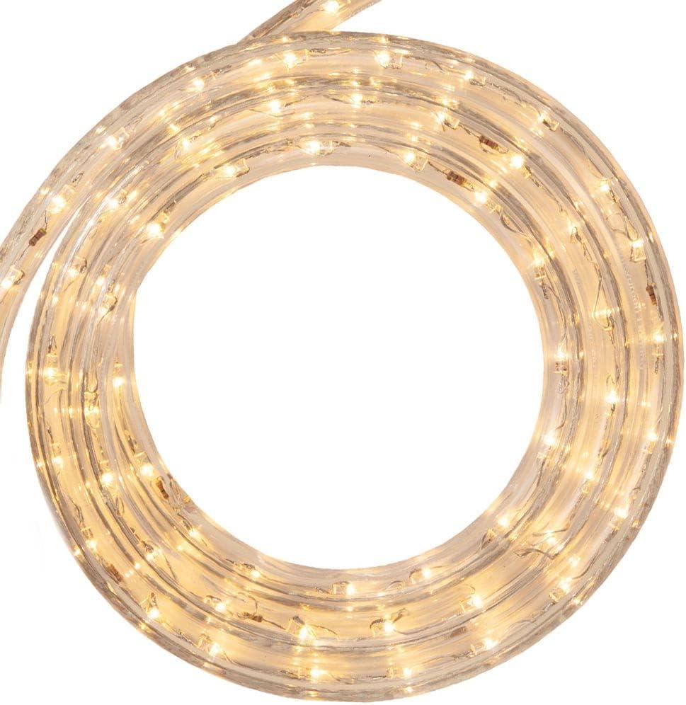 Christmas Rope Light, Warm White LED, 9-Ft. -55043