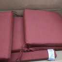 Arden Indoor/Outdoor Swing Cushion Set, 56 x 20, Water Repellent, Fade Resistant, Cushion Set for Swing or Bench Ruby Red Leala