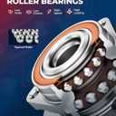 KAX 513347 Pair Front Wheel Bearing fit for 2013-2022 Mazda CX-5,for 2014-2021 Mazda 6,5 Lugs