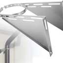 Adjustable 10" Chimney Pipe Wall Support Bracket, Fireplace Pipe Wall Bracket for 8" (10" O.D.) Double Wall Chimney Pipe (Gary)