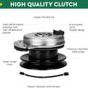 917-05121 PTO Clutch for Cub Cadet MTD 717-05121 717-04376 917-04376, for Cub Cadet RZT-42 RZT-S42 Troy-Bilt Colt XP Mustang Colt RZT 42" White Outdoor 42" ZT-4200 ZT-42 Replace 717-04376A 917-04376A