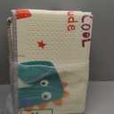 Baby Play Mat, 74 x 50 Inch Play Mat Perfect for Use Baby Playpen, Foldable Baby Foam Playmat for Floor, Portable Waterproof Activity PlayMats for Babies, Infants and Toddlers (Beige)