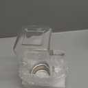 40 oz,1.2Liter Square Glass Pitcher with Lid and Spout, Breast Milk Pitcher with Handle for Fridge, Borosilicate Glass Carafe for Hot/Cold Drink, Small Jug for Iced Tea, Coffee,Water Storage Container (40.6 Ounces, Clear)