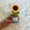 Emotional Support Crochet Flowers, Flower Crochet, Crochet Sunflower, Emotional Support Plush for Women, Crochet Plants, Thank You Gifts, Teacher Appreciation Gifts (Thank You Gift)