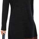 STYLEWORD Women's 2026 Winter Dress Tunic Tops for Leggings Long Sleeve Sweater Cowl Neck Fashion Shirt Dress (M)