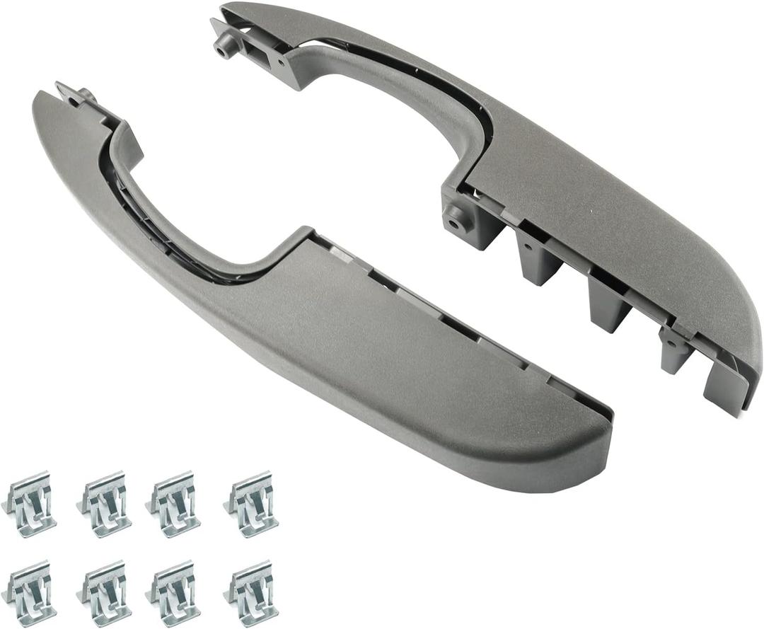 Pair Interior Door Pull Handle Front Left & Right Side Compatible with 2003-2019 Chevy Express GMC Savana 1500 2500 3500 Van Replaces 25750064 10388389
