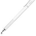 Mixoo Stylus Pens for Touch Screens - Disc & Fiber Tip 2 in 1 High Sensitivity Universal Stylus for iPad, iPhone, Tablets and Other Capacitive Touch Screens (White)