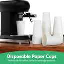 RAZCC 16 oz Paper Cups, 300 Pack 16oz Disposable Paper Coffee Cups, Coffee Cups 16 oz for Cold and Hot Drinks, White Paper Drinking Cups for Parties, Picnic, Cafes, Bistros and Events