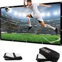 NIERBO 200 Inch Large Huge Projector Screen Big 16:9 3D Movie Screen of Thick Canvas Material Projection Screen HD for Outdoor Indoor Home Theater Church with a Black Projector Bag Not Include Mount