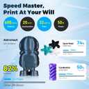 FLASHFORGE 3D Printer AD5M Pro with 250g PLA, 600mm/s High Speed CoreXY High Precision Printing, 280 Quick-Swap 0.4 & 0.6mm Hotend, 50dB Silence and Built-in Camera, Build Volume 220 * 220 * 220mm