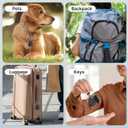 2 x Waterproof AirTag Keychain Holder - 4 Pack Airtag Lock Case with Wire Cable Compatible with Apple AirTags, Ultra Durable Anti-Lost Protective Case with Keyring for Luggage, Backpack (Black)