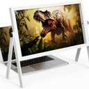 Laptop Screen Magnifier,Computer Screen Magnifying with Rotatable Adjust Desktop Stand for Low Vision & Seniors