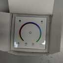 AMKI LED Wall Switch Dimmer,LED Controller,Wall- Mounted Plastic Cover Touch Panel Switch for DC12V-24V 3528 2835 5050 Single Color LED Strip Lighting(RGB-Red,Green,Blue)