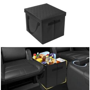 Mixsuper Liner Car Seat Organizer for Chevrolet Suburban 2021-2026, Console Organizer Backseat Box for Chevy Suburban, Dog Toy Box Storage Bin Kids Toys Baby Supplies Travel Accessories
