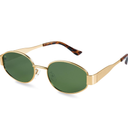 ivho 2025 Trendy Oval Sunglasses - Stylish Polarized Shades for Everyday - Retro Metal Frames