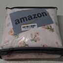 Floral Duvet Cover Set Queen Size, Pink Floral Flowers Bedding Duvet Cover Queen with Zipper Closure, Reversible Comforter Duvet Cover and 2 Pillowcases