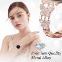 Bling Band Compatible for Samsung Galaxy Watch 8 40mm 44mm/8 Classic 46mm Bands, Diamond Butterfly Metal Bracelet Rhinestone Strap for Galaxy Watch 8/8 Classic