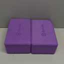 Gaiam Yoga Block - Supportive Latex-Free Eva Foam - Soft Non-Slip Surface with Beveled Edges for Yoga, Pilates, Meditation (Deep Purple)