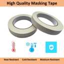 2 x Masking Tape, 2 Roll 0.75 Inch  55 Yards Painting Tape, General Purpose for Factory Home Office School Stationery, Labeling, Painting, Crafting, Arts use etc