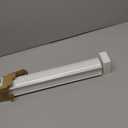 ChrisDowa Cordless Blackout Roller Shades for Windows, Striped Free-Stop Window Blinds with Privacy, Thermal Insulated Window Shades for Home, Office and Door. White, 20" W x 72" H