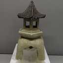 Juvale Outdoor Asian Pagoda Candle Lantern Statue for Home and Garden, 8.5 x 16.5 Inches
