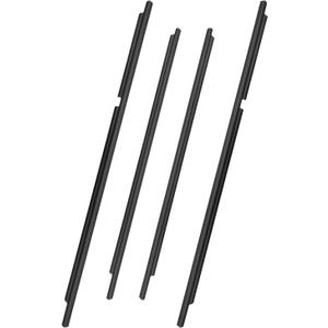4 Pcs Weatherstrip Window Molding Trim Seal Belt Fit for Toyota Land Cruiser 1998-2007 Lexus LX470 1998-2007 Replace 75710-60061 75720-60061 75730-60041 75740-60041, Outer Window Moulding Trim