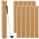 Qilery 10 Pcs 4 x 4 x 48 Inch Golf Club Shipping Boxes 4L x 4W x 48H Tall Corrugated Boxes Cardboard Long Golf Storage Box for Shipping, Packaging, Moving, Mailing, Home or Business