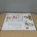 kudos Bathroom Sconces Set of 2,16inches Gold Wall Sconces, Modern Bathroom Light Fixtures with Milk White Glass, Dimmerable 3000K/4000K/5000K for Bedroom Hallway, KDVL13-GD-2PK