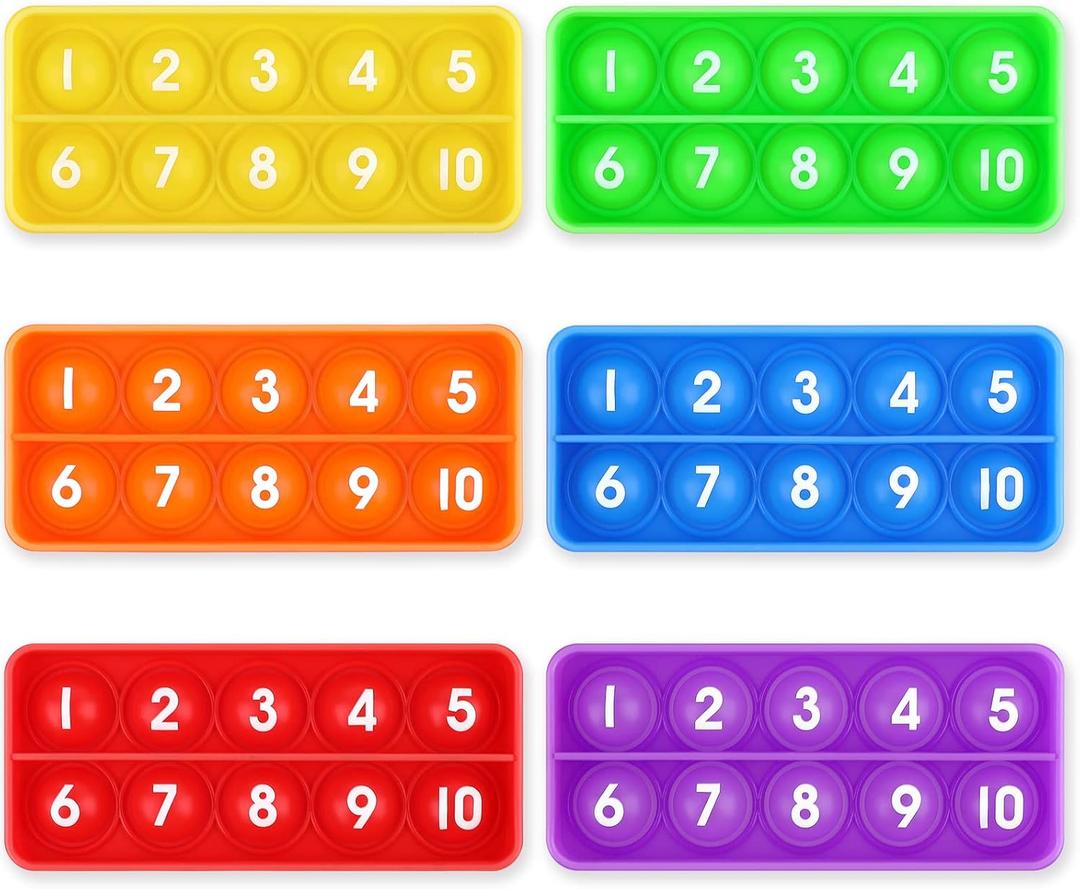 Aizweb Ten-Frame Counting Toys,Math Manipulative for Elementary,Number Math Games, Montessori Educational Toy for Preschool Kindergarten Classroom Learning Activities Kids 3 4 5 Year Old