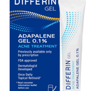 Differin Acne Treatment Gel, 60 Day Supply, Retinoid Treatment for Face with 0.1% Adapalene, Gentle Skin Care for Acne Prone Sensitive Skin, 15g Tube 