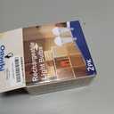 Ostwiki 2 Pack Rechargeable Light Bulb,Emergency Light Bulbs for Power Outage Hurricane Camping 9W E27 3000K Warm 1200mAh Battery Backup Soft Light Bulbs for Lamps,Battery Bulb