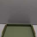 Decorative Coffee Table Tray - Ottoman Tray - Breakfast, Drinks, Liquor Serving Tray - from Farmhouse to Modern - Matte Finish - Brushed Champagne Gold Handles - Charcoal